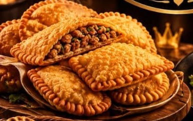 Pastéis variados dourados